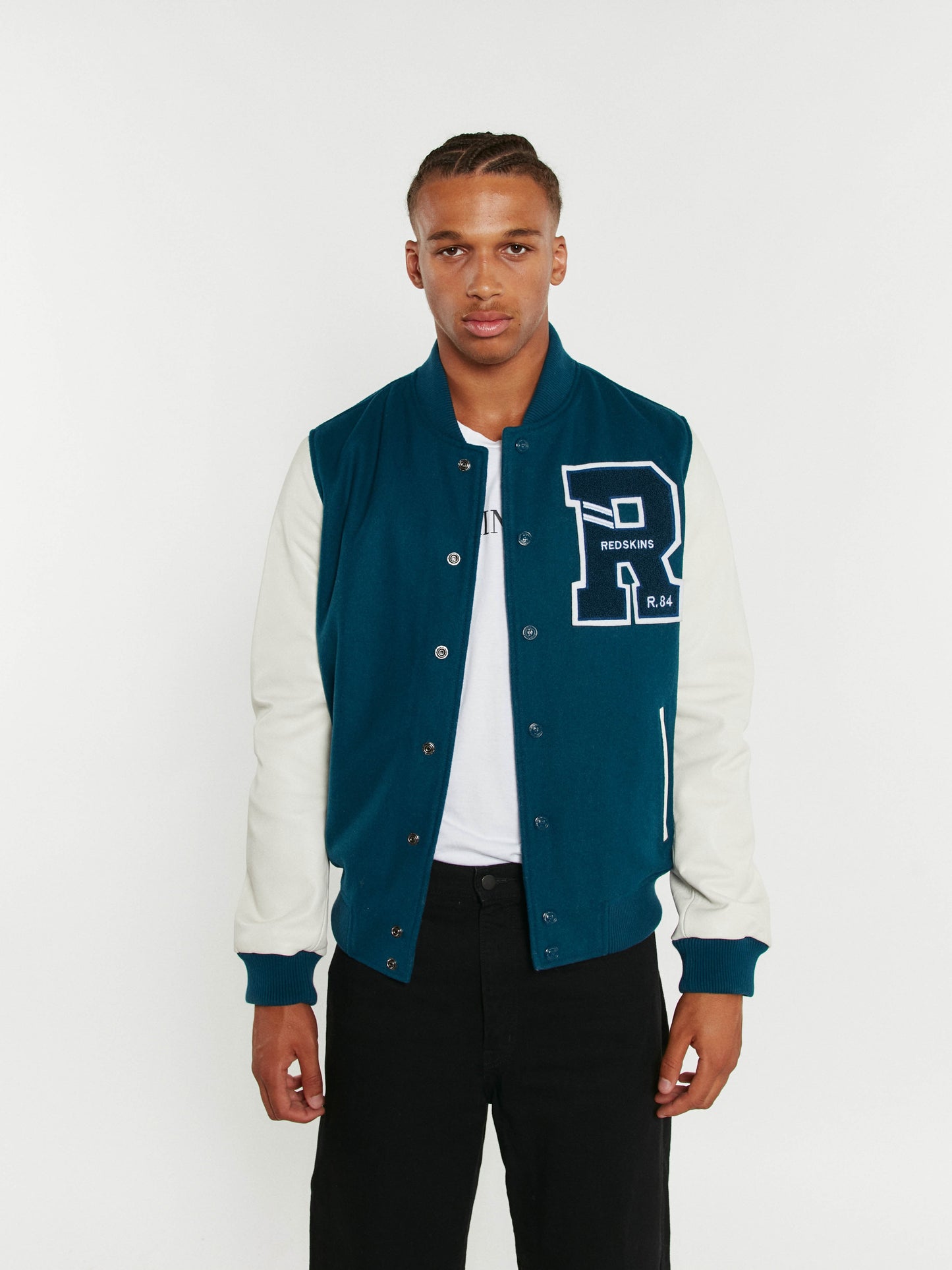 Blouson en cuir bleu FORD HATCH