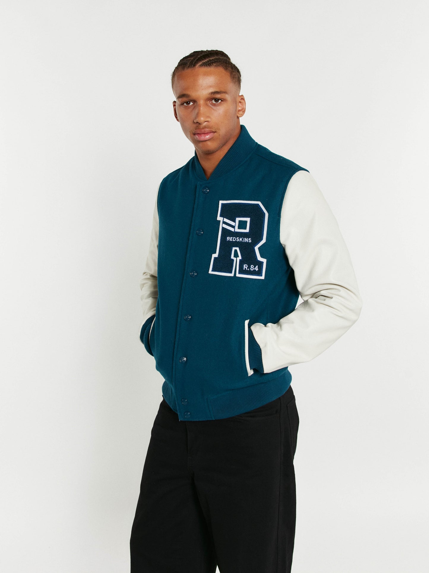 Blouson en cuir bleu FORD HATCH