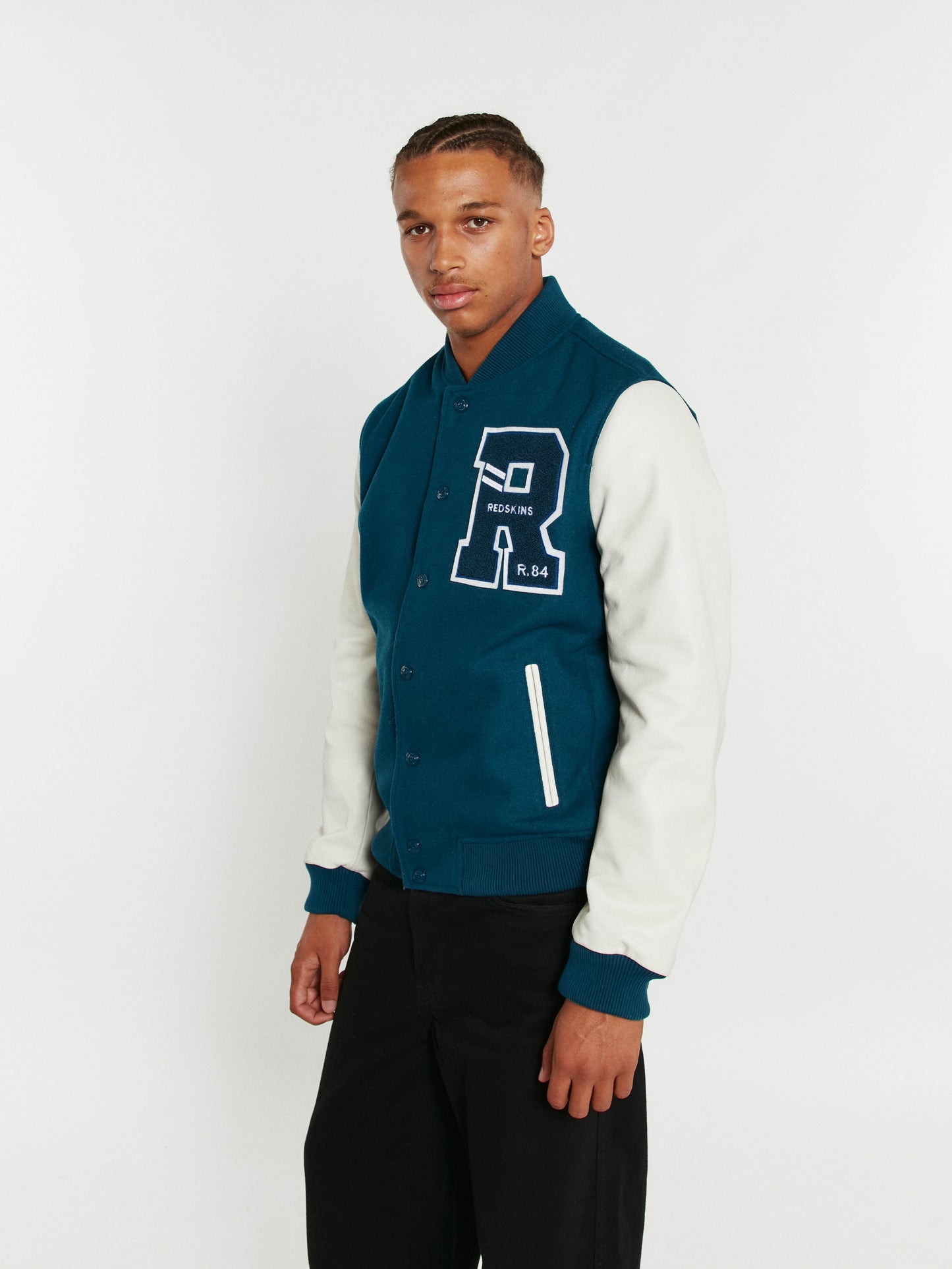 Blouson en cuir bleu FORD HATCH