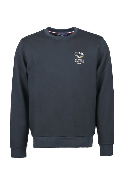 Sweatshirt bleu marine foncé DIAMOND FRENCH