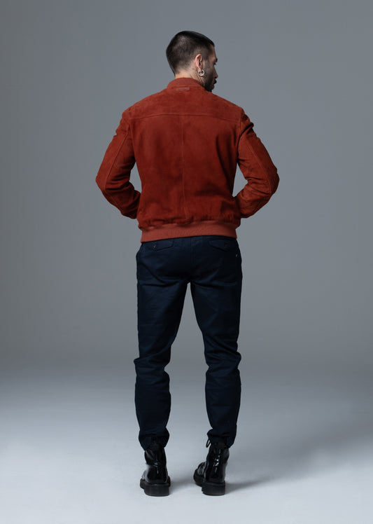 Blouson En Cuir rouille BOWER 3 AFRICAN