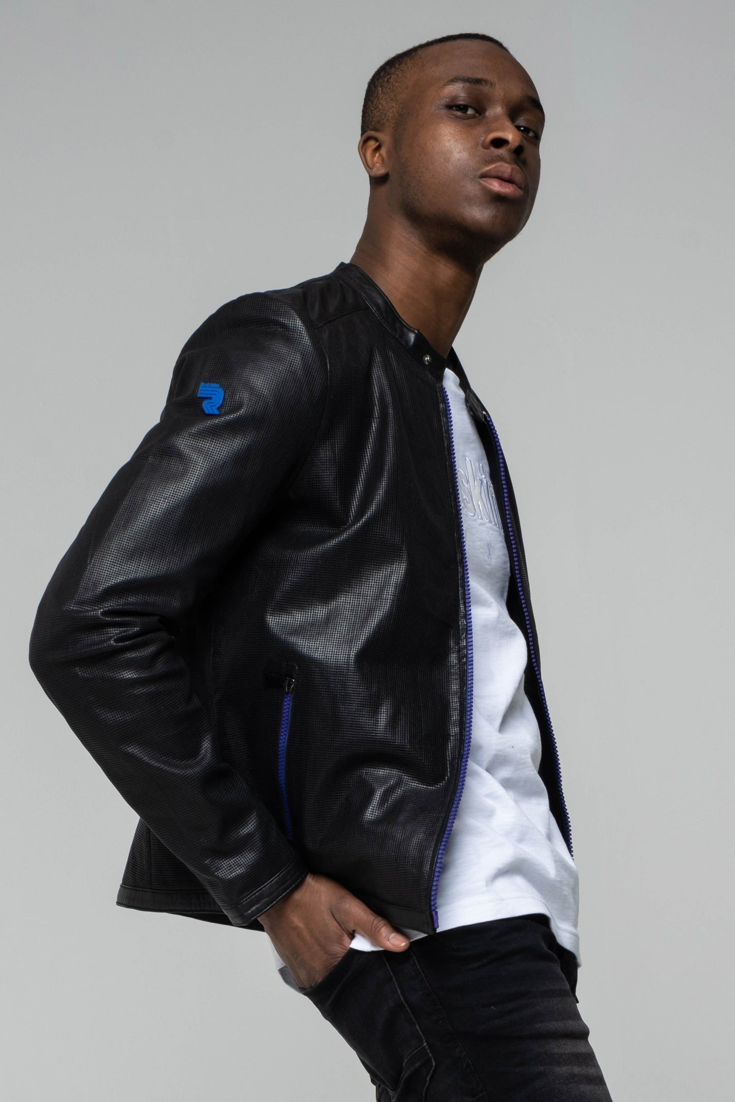 Blouson en cuir AIM SEATTLE