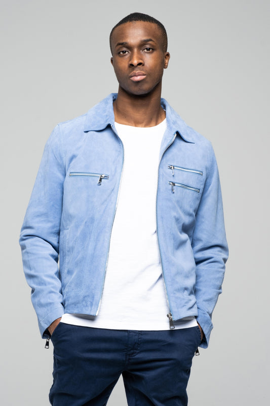 Blouson en cuir AZULI CLOUD