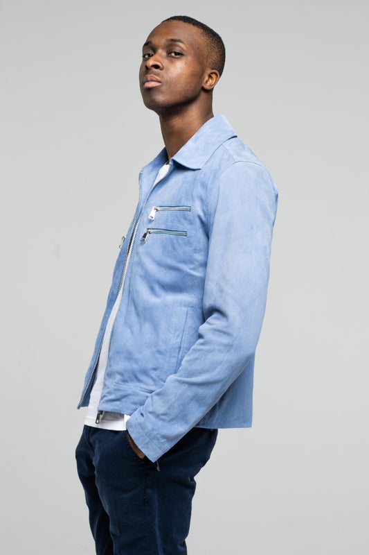 Blouson en cuir AZULI CLOUD