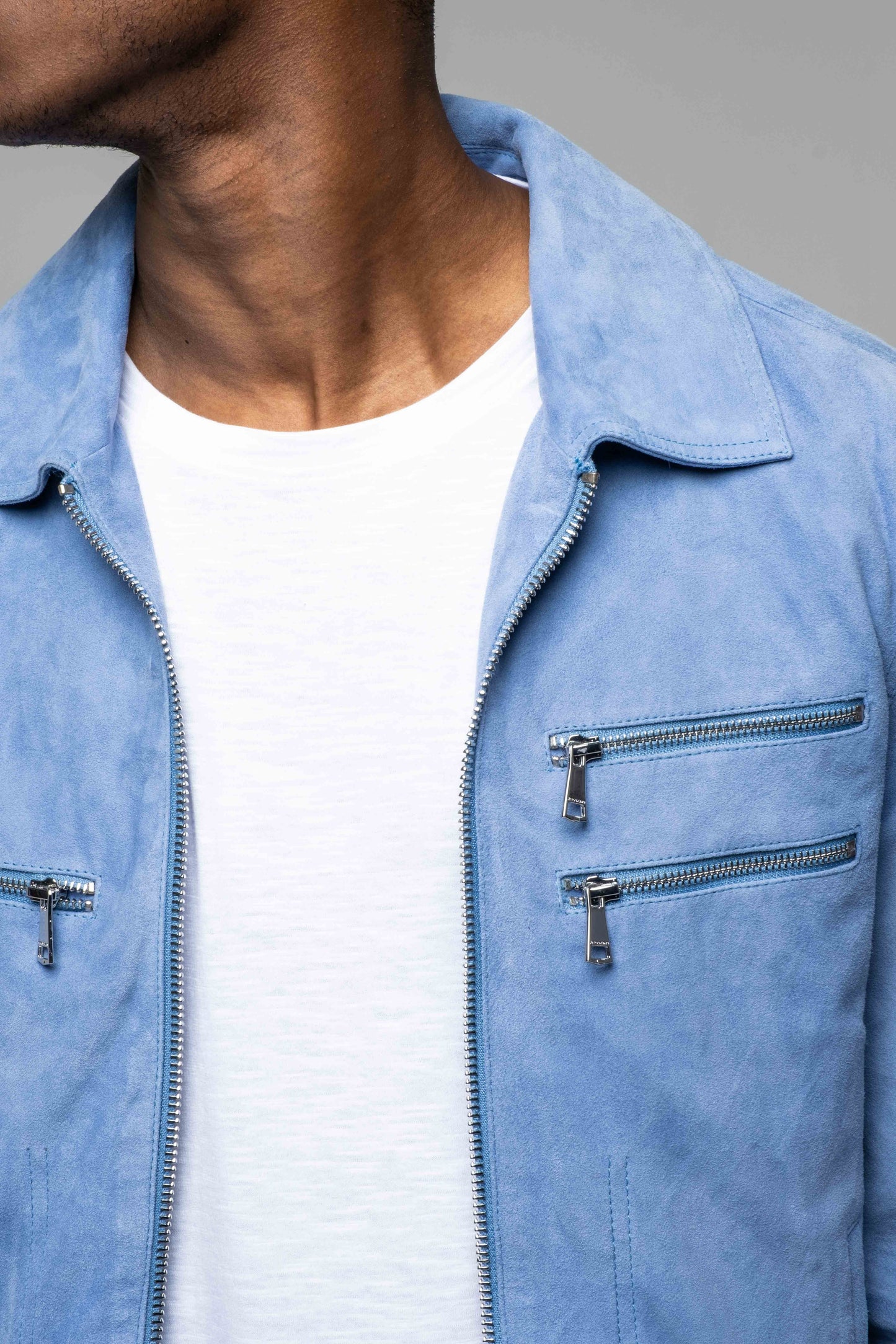 Blouson en cuir AZULI CLOUD