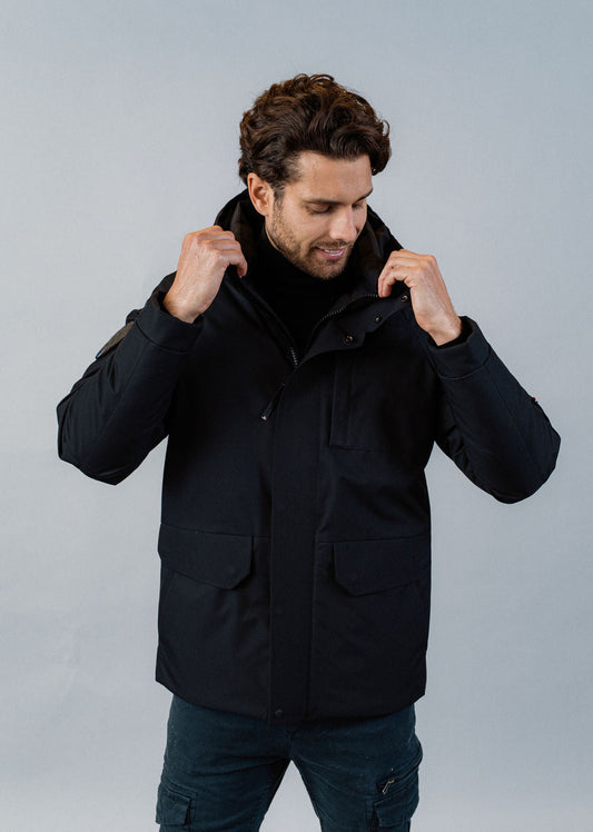 Parka noire TARMAC CREW