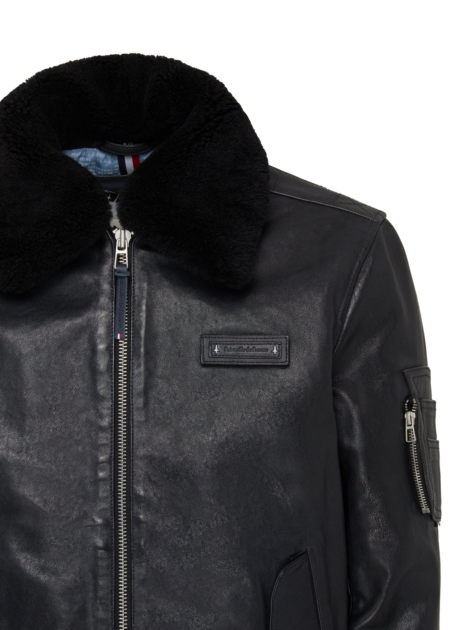 Cuir collector OFFICIAL 70 ALPHA PAF bleu marine foncé