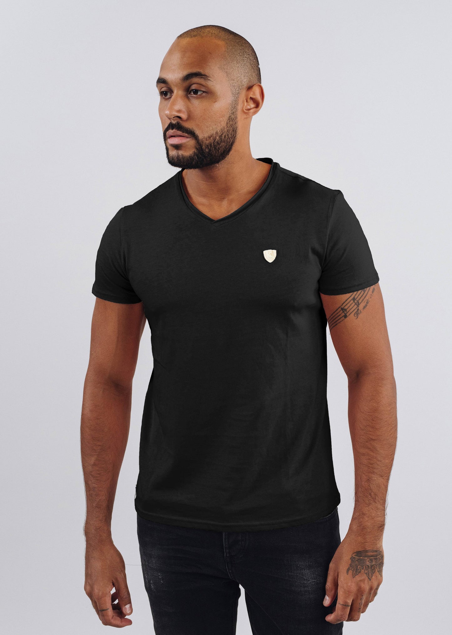 T-shirt manches courtes noir NINT ADEN