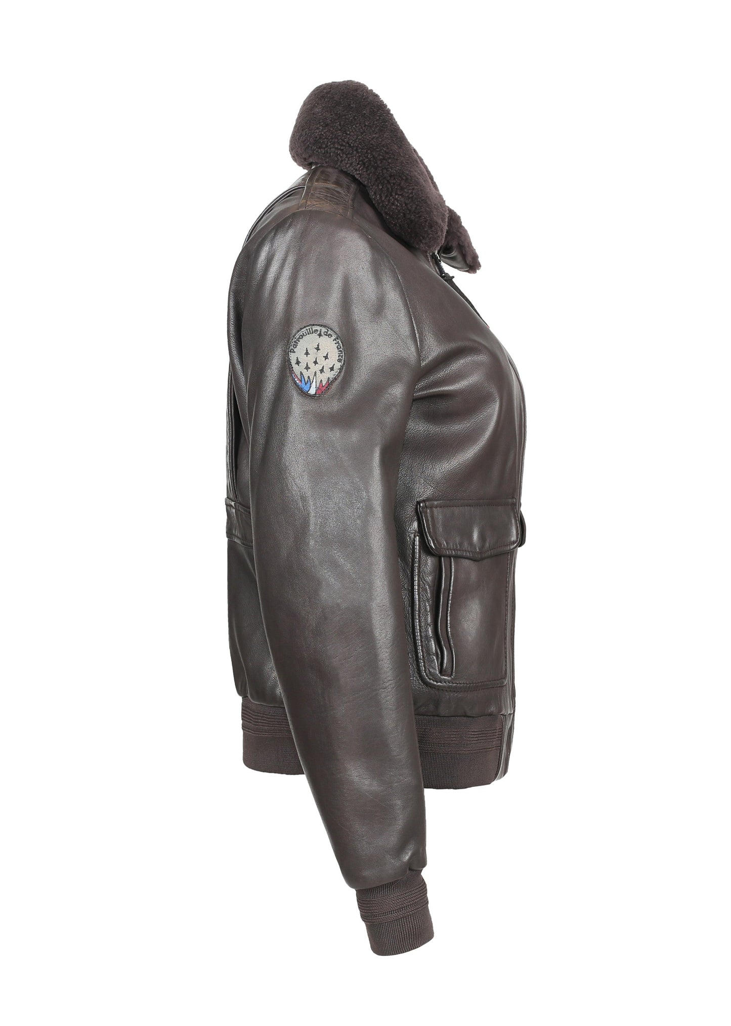 Blouson en cuir TODD ALPHA marron