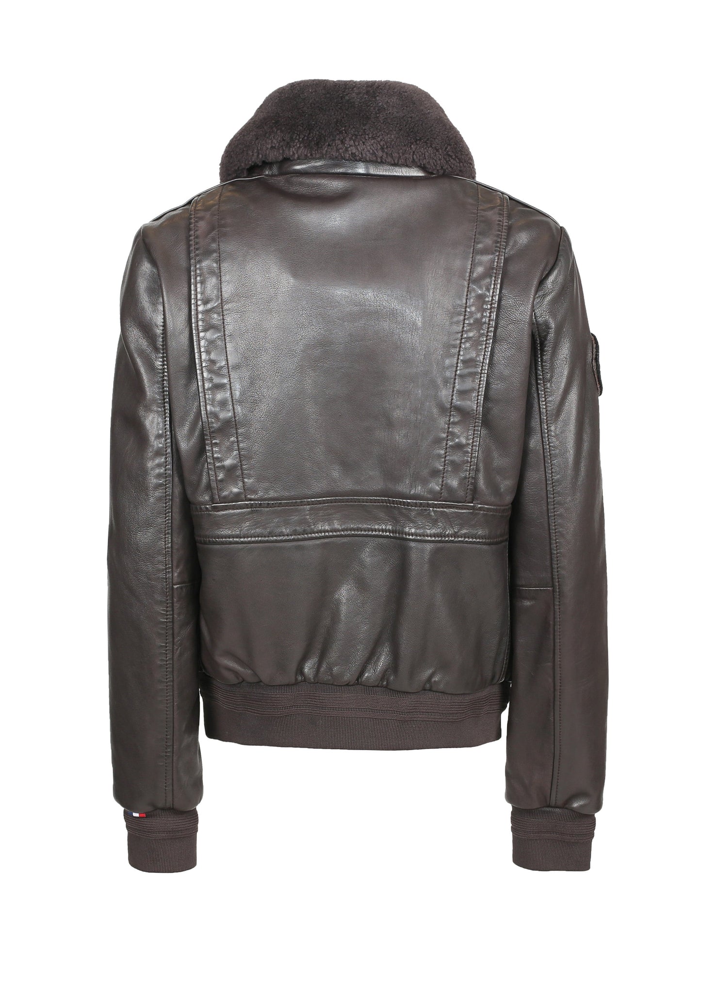 Blouson en cuir TODD ALPHA marron