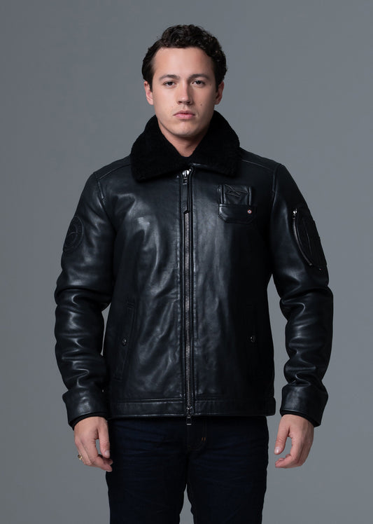 Cuir COLLECTOR noir JET FRENCH ATLAS