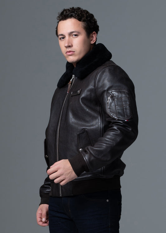 Cuir collector OFFICIAL 70 ALPHA PAF marron