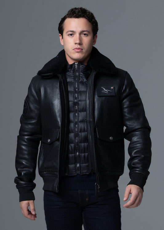 Cuir collector noir PILOT ATLAS