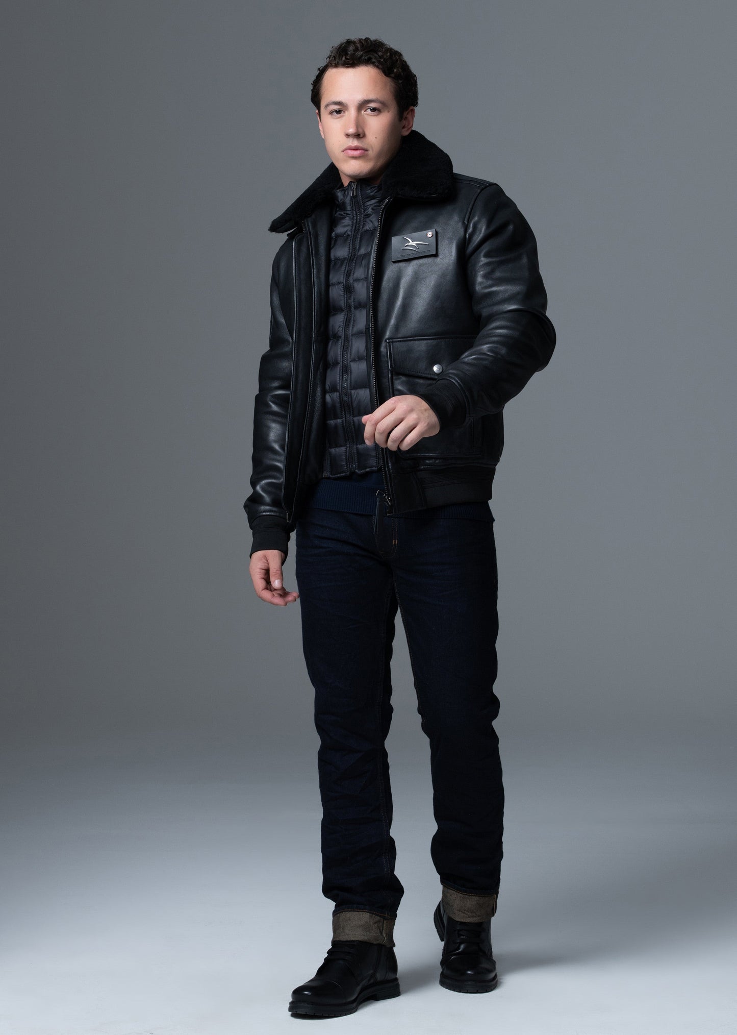 Cuir collector noir PILOT ATLAS