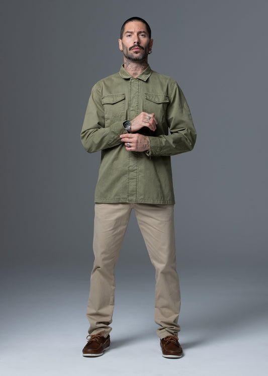 Chemise verte AXIUM JAGUARD