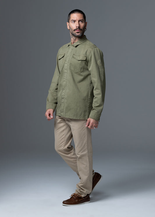 Chemise verte AXIUM JAGUARD