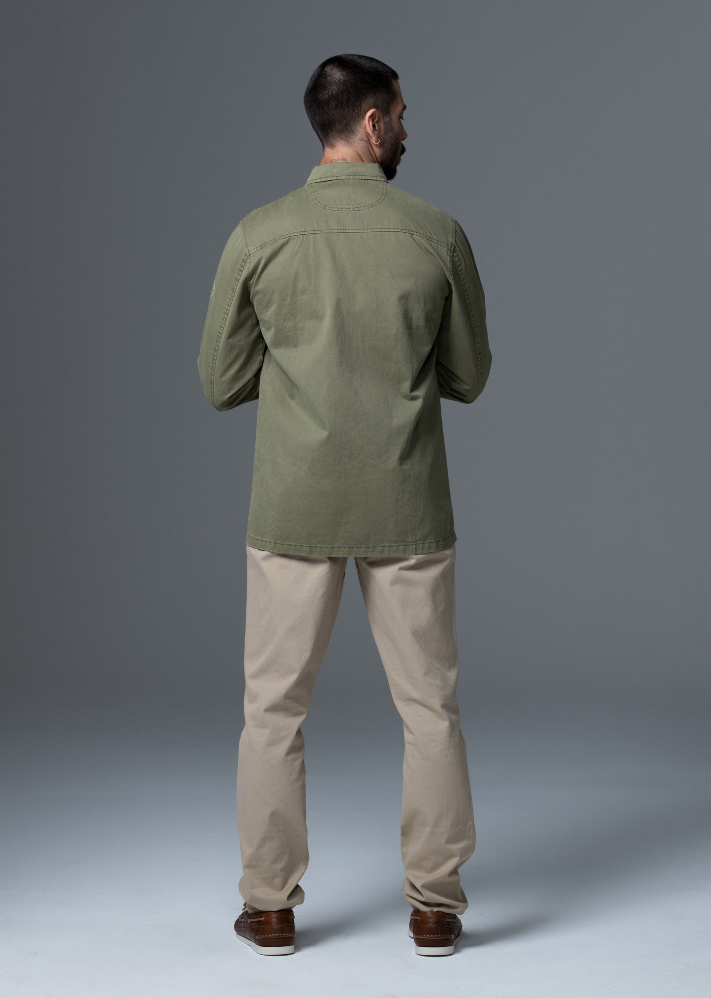 Chemise verte AXIUM JAGUARD