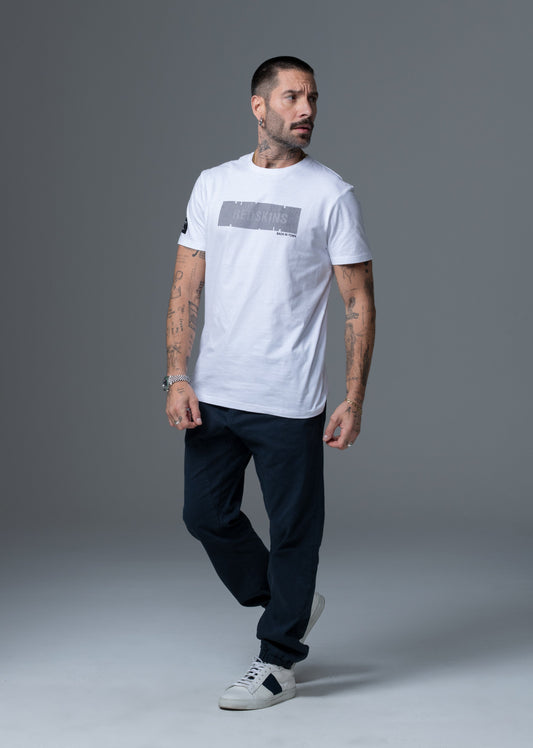 T-shirt blanc BARS QUICK
