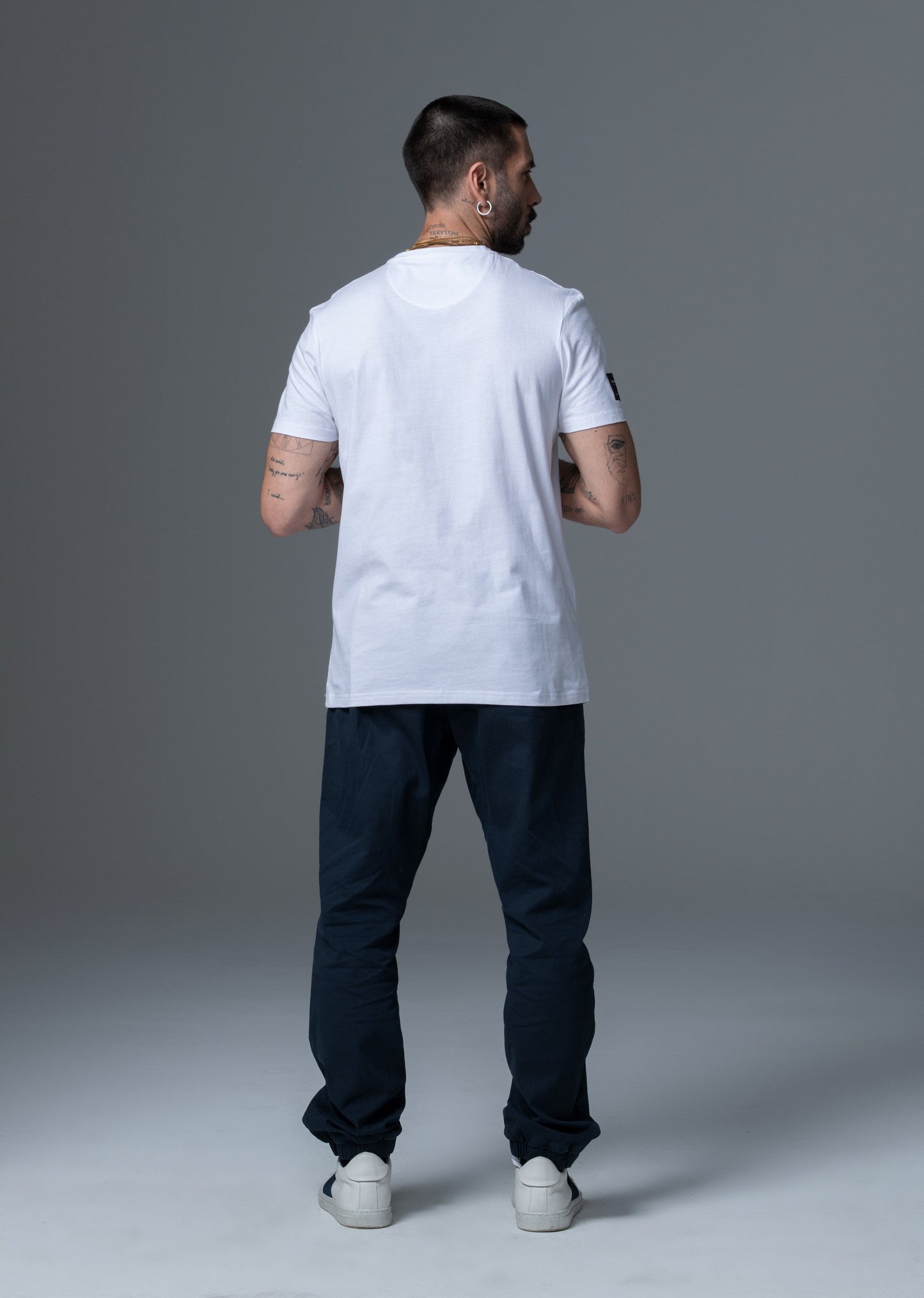 T-shirt blanc BARS QUICK