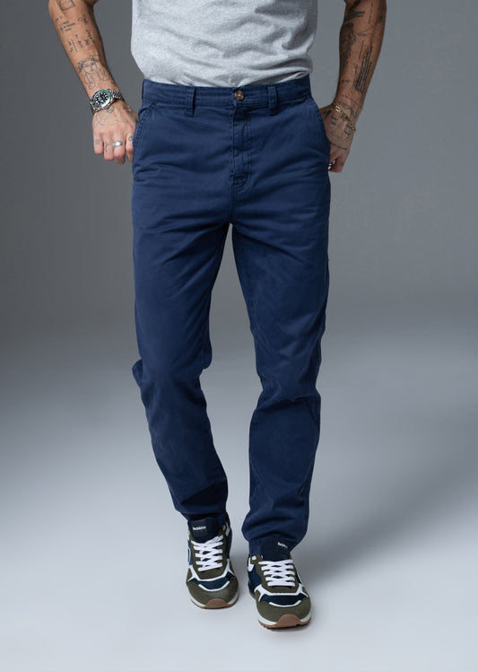 Pantalon bleu marine CAMERON JAGUARD