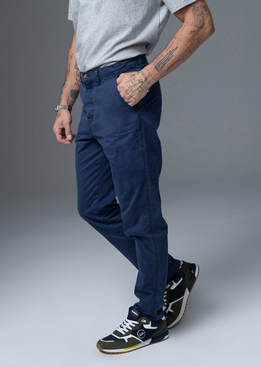 Pantalon bleu marine CAMERON JAGUARD