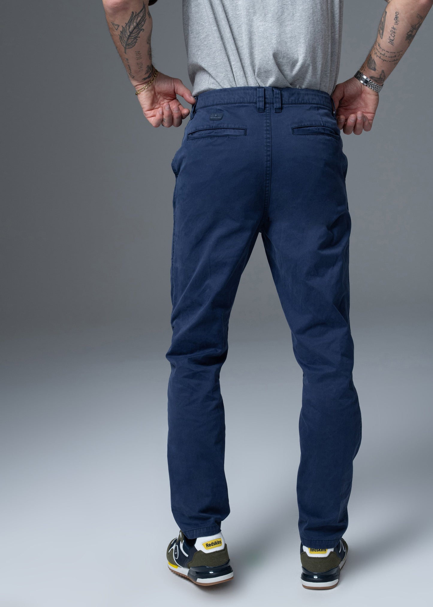 Pantalon bleu marine CAMERON JAGUARD