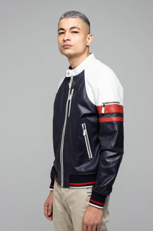 Blouson en cuir SUMMIT SISLEY
