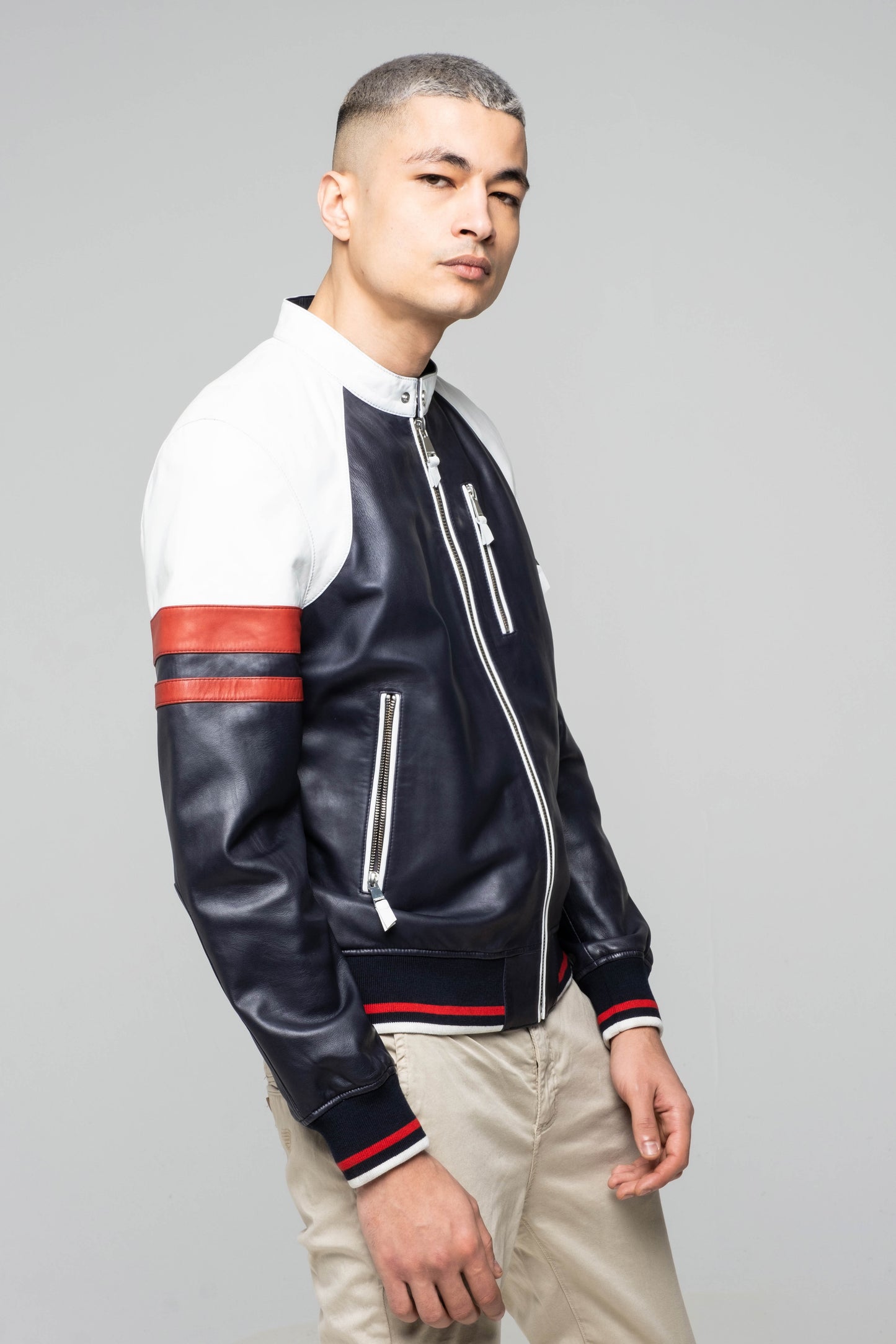 Blouson en cuir SUMMIT SISLEY