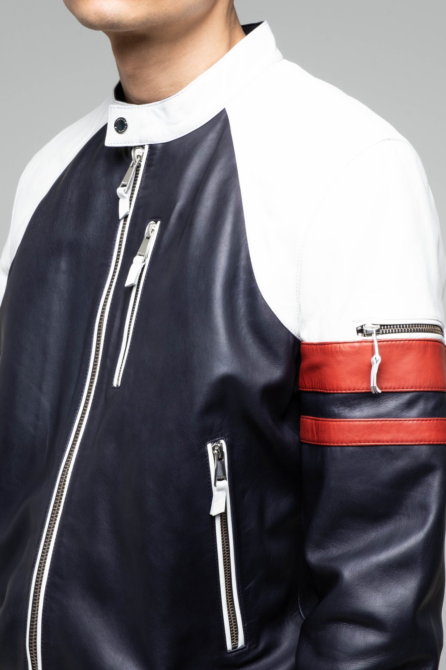 Blouson en cuir SUMMIT SISLEY