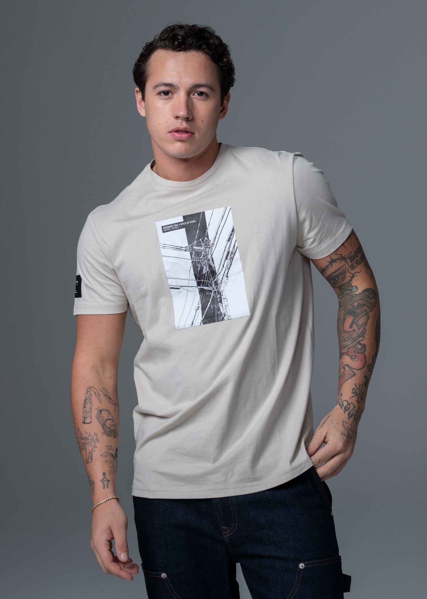 T-shirt beige ELECTRIC QUICK