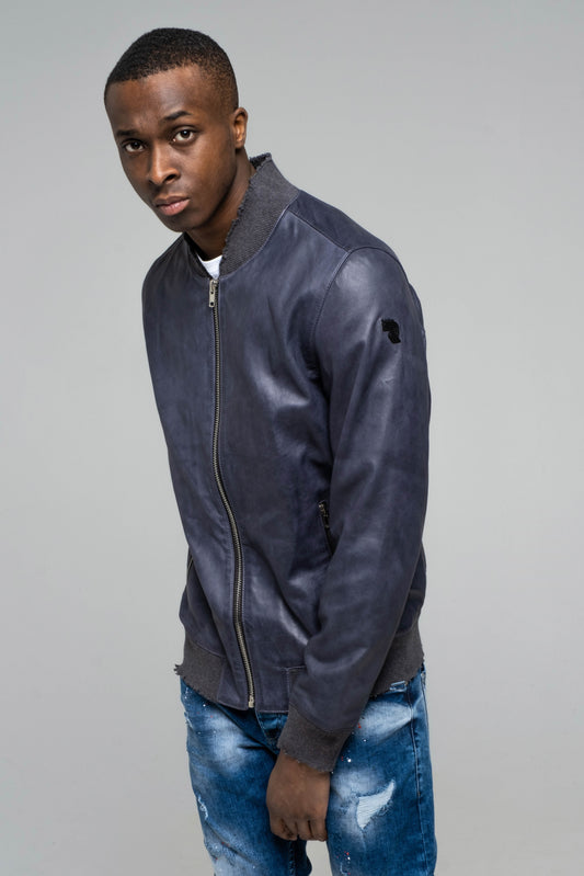 Blouson en cuir TEGEN MAIN