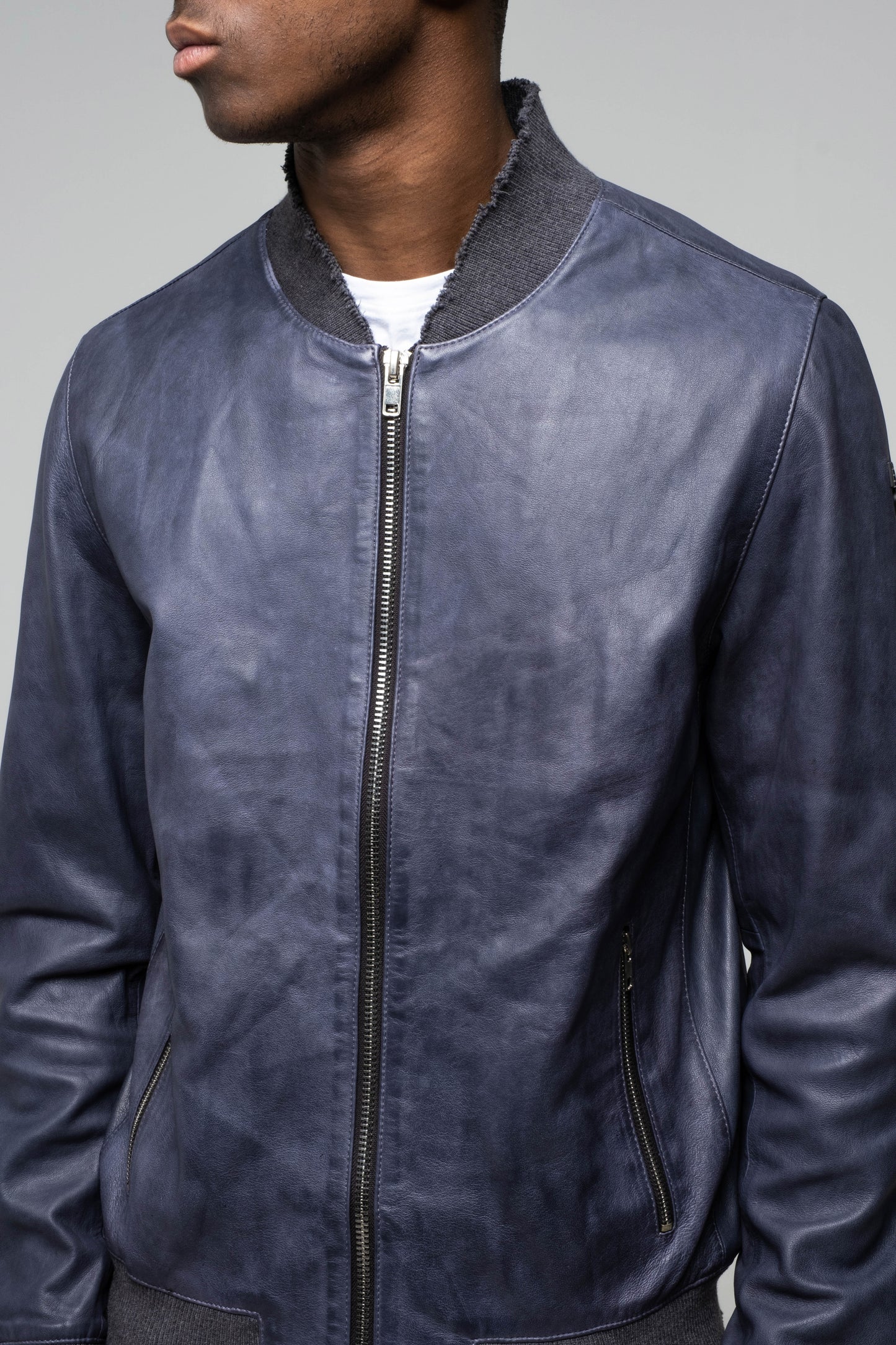 Blouson en cuir TEGEN MAIN