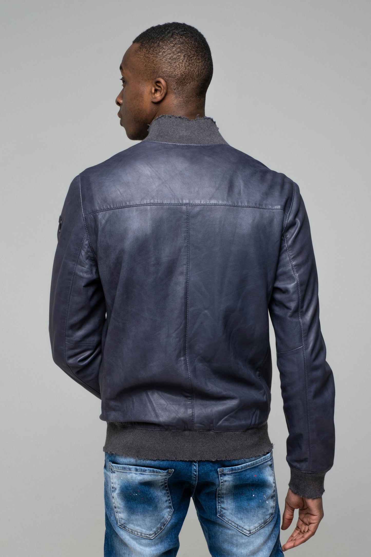 Blouson en cuir TEGEN MAIN
