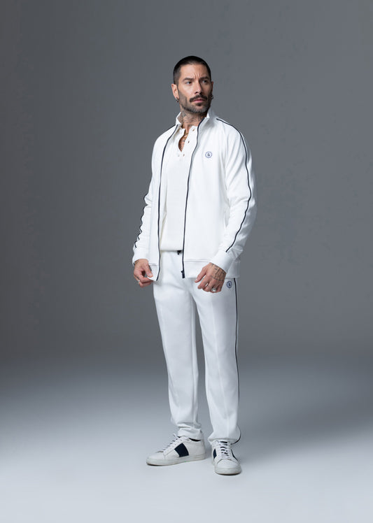 Sweatshirt blanc SIMON QANUN