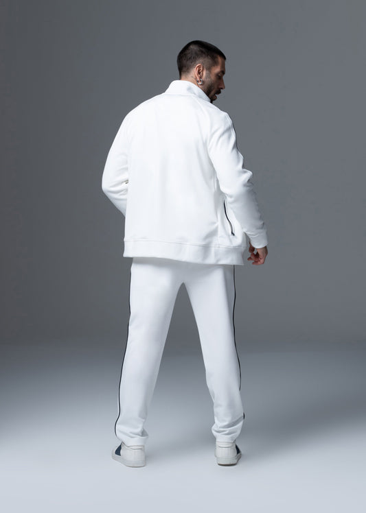 Sweatshirt blanc SIMON QANUN