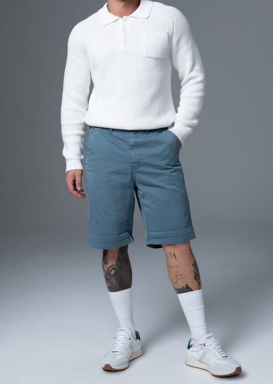 Short bleu STATSON JAGUARD
