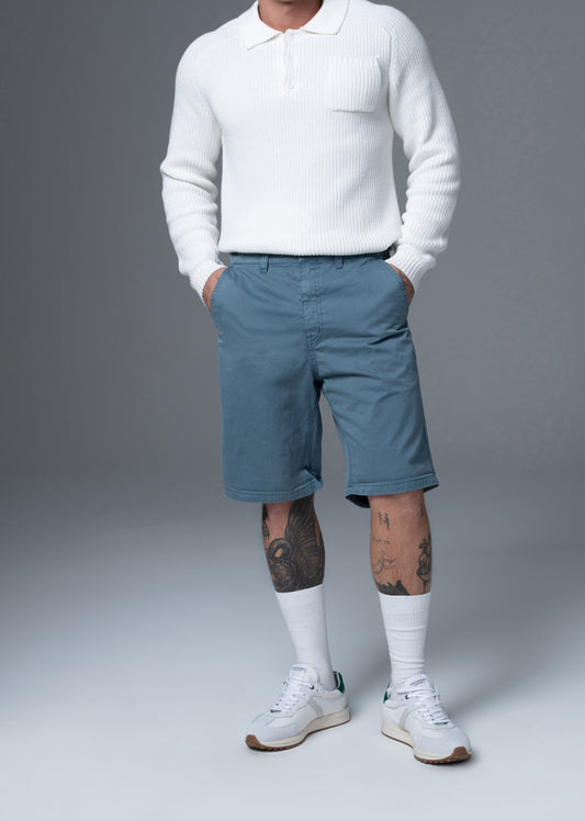 Short bleu STATSON JAGUARD