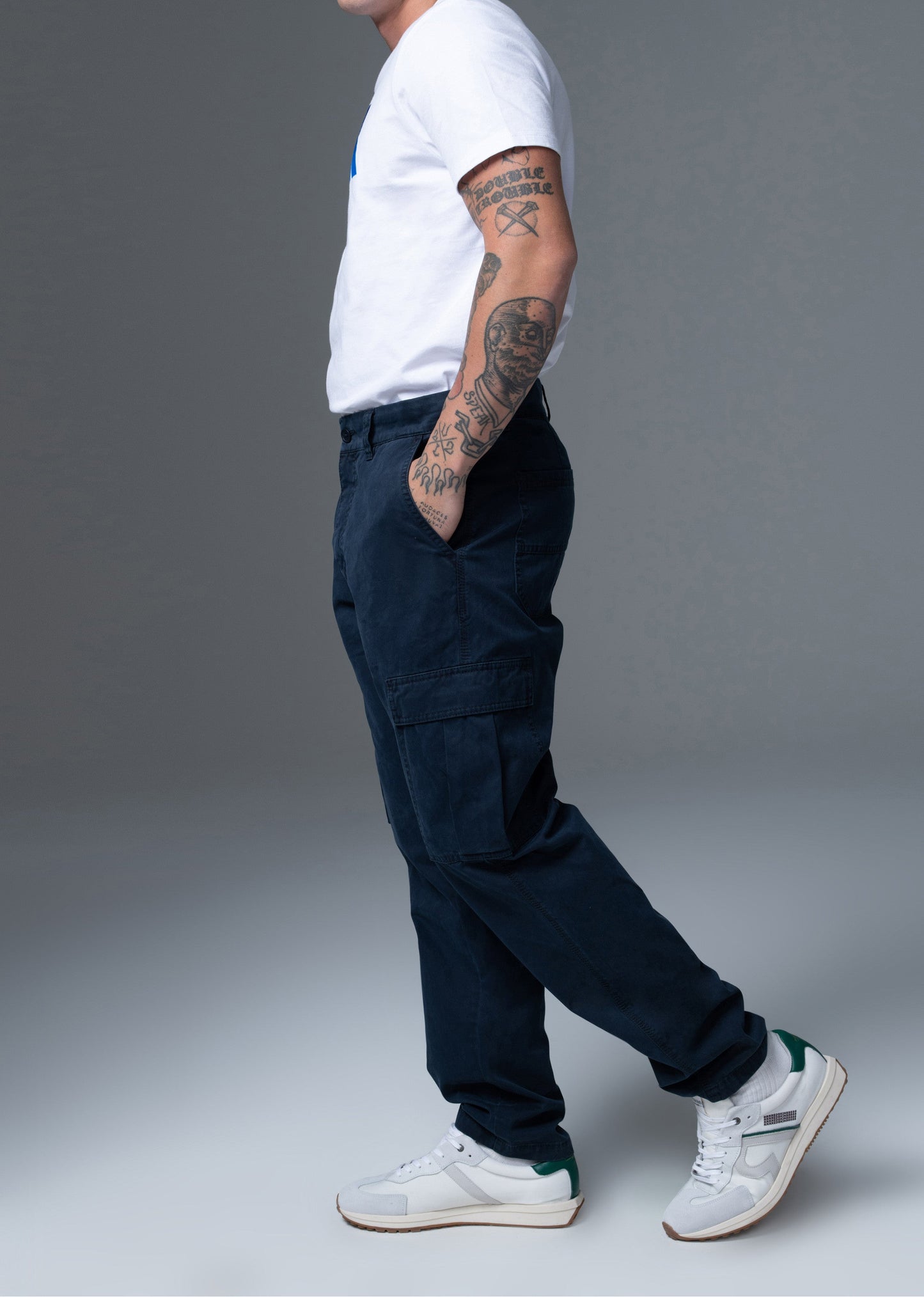 Pantalon bleu marine STICK JOE