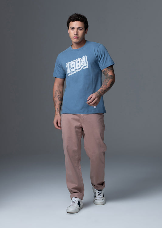 T-shirt bleu marine THEYEAR MARK