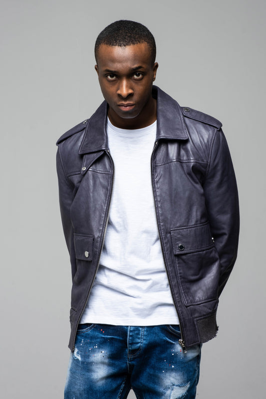 Blouson en cuir WHITNESS MAINE