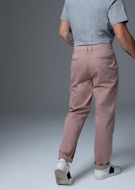Pantalon rose TRAVIS JAGUARD