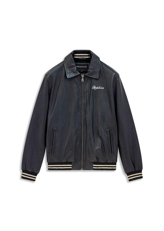 Blouson En Cuir noir SPARK CARAT