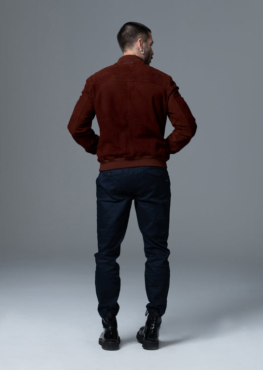 Blouson En Cuir Bower 3 African bourgogne