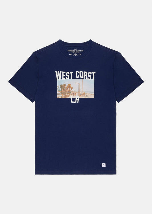 T-shirt bleu marine SPHAX MAPS