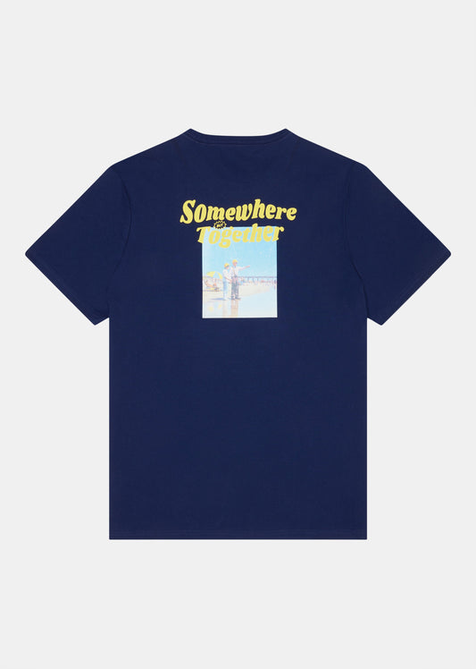 T-shirt bleu marine SUMMER MAPS