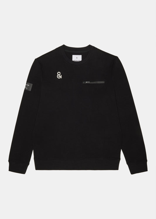Sweatshirt noir TECH QUOTE