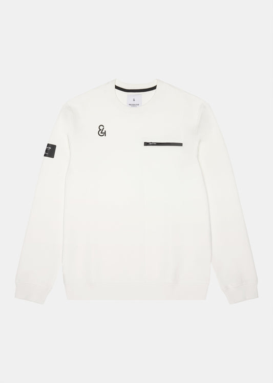 Sweatshirt blanc TECH QUOTE