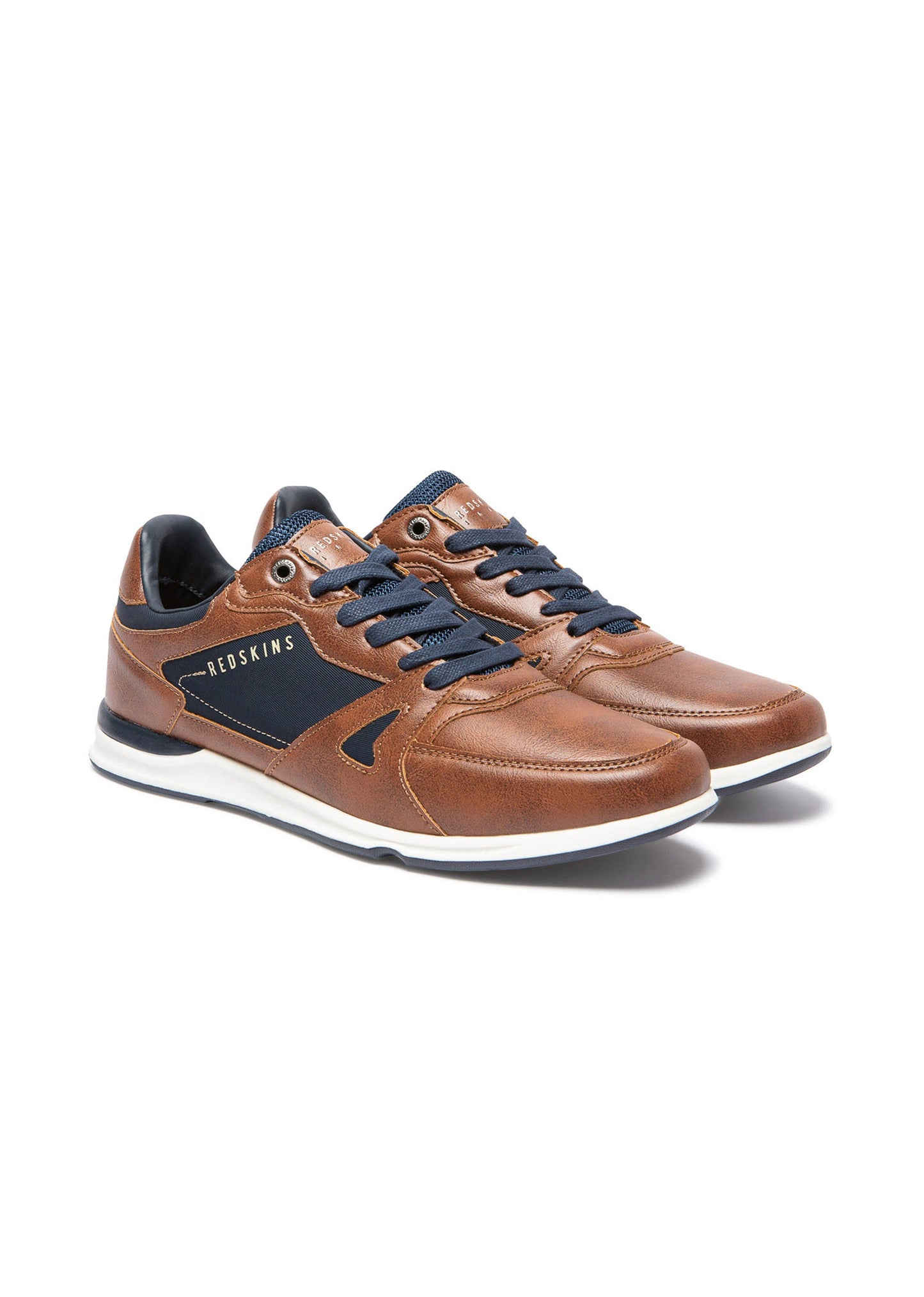 Baskets cognac / marines ACTUELI