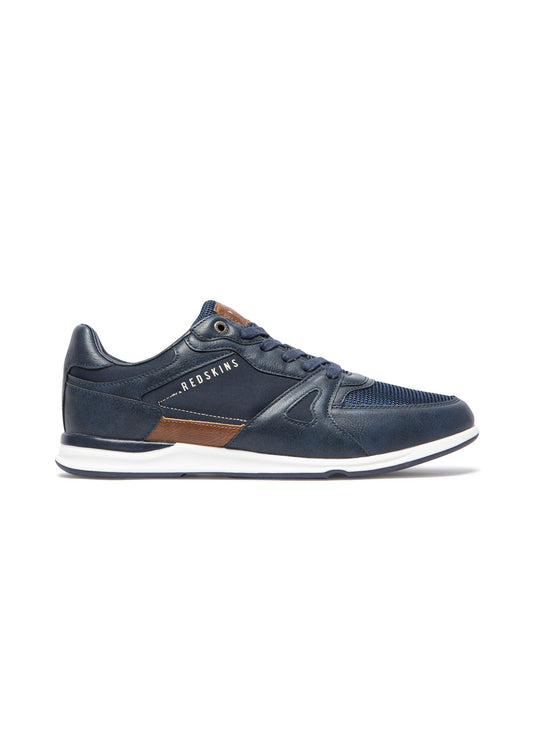 Baskets cognac / marines ACTUEL