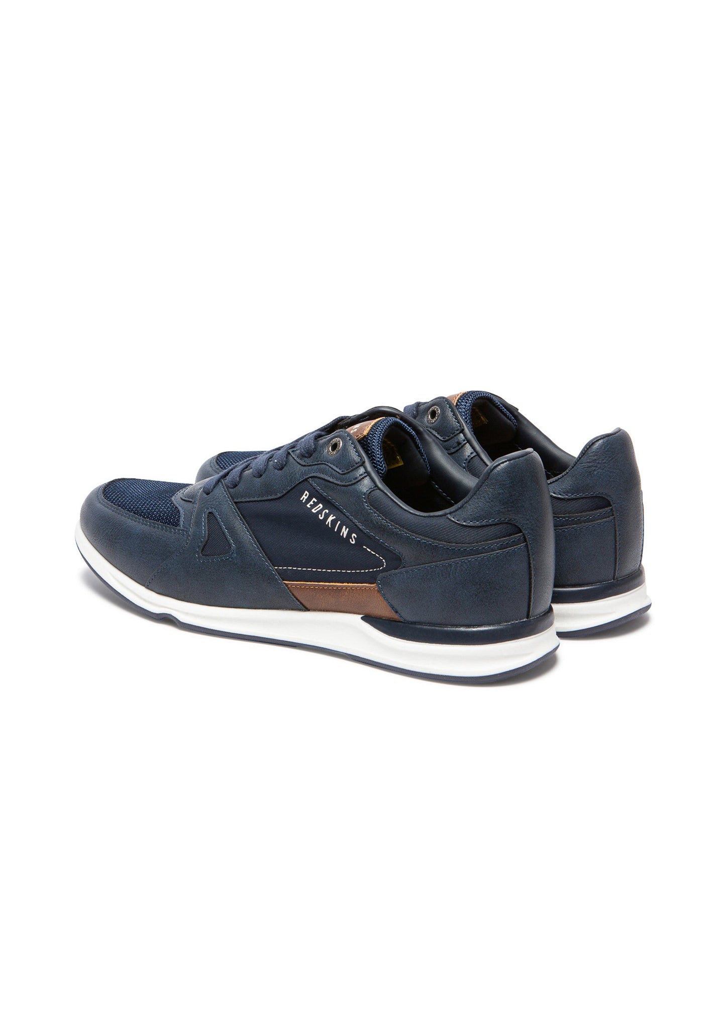 Baskets cognac / marines ACTUEL